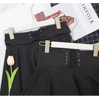 Chân váy xòe xỏ dây