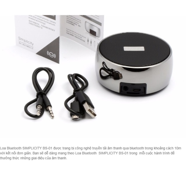 Loa bluetooth BS01 mini âm thanh cực đỉnh, nhỏ gọn dễ mang theo, phù hợp cho các bé học online