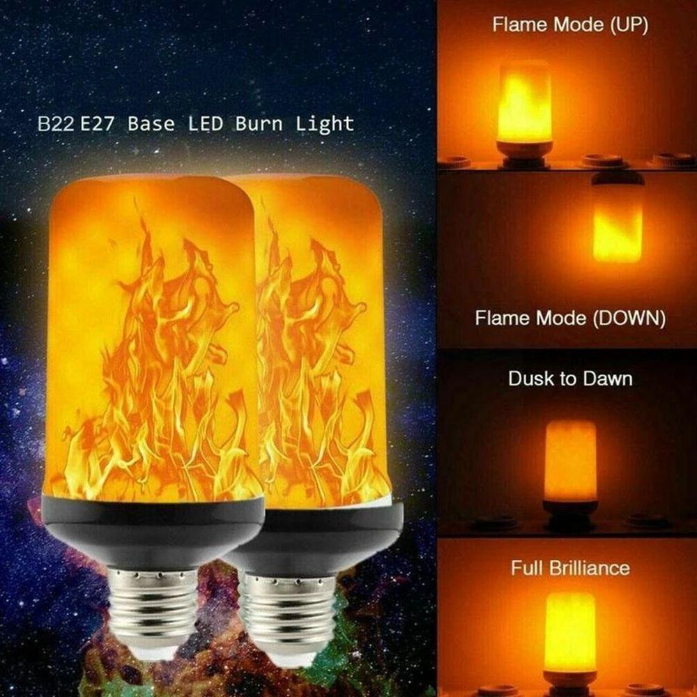 YIYU Đèn LED Mô Phỏng Ngọn Lửa 4 Chế Độ Tiết Kiệm Năng Lượng Trang Trí Nhà Cửa / Quán Bar /