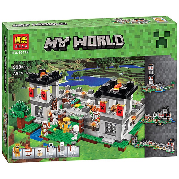 Lego minecraft pháo đài