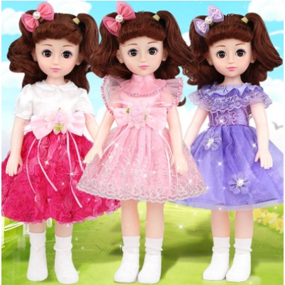 đồ chơi giáo dục trẻ em chơi xe đẩy búp bê công chúa