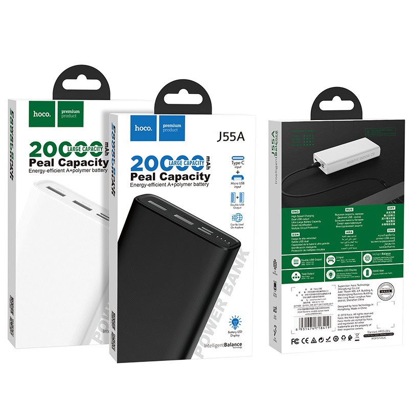Sạc Dự Phòng “J55A Neoteric” 20000mAh - Cực Ngầu Cho AE Chiền Game