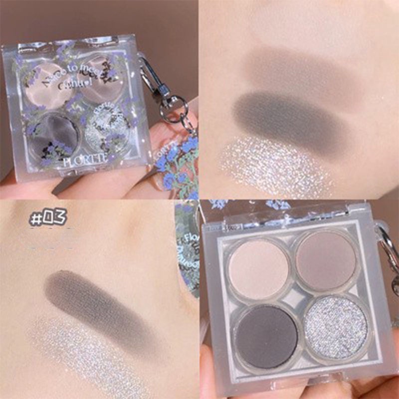 Phấn Mắt Dạng Lỏng Màu Lì Gợn Sóng Thương Hiệu FLORTTE