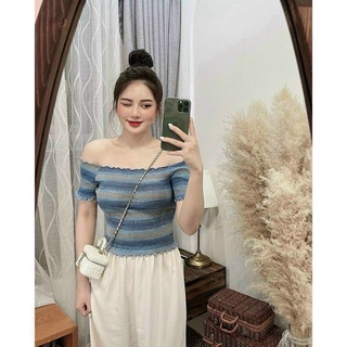 Áo len tăm trễ vai nhiều màu (kèm ảnh thật)