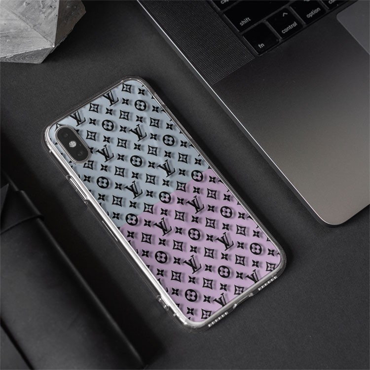 Ốp lưng hoa văn Louis Vuitton nổi trên nền trong cho Iphone 5 6 7 8 Plus 11 12 Pro Max X Xr BRD20210053