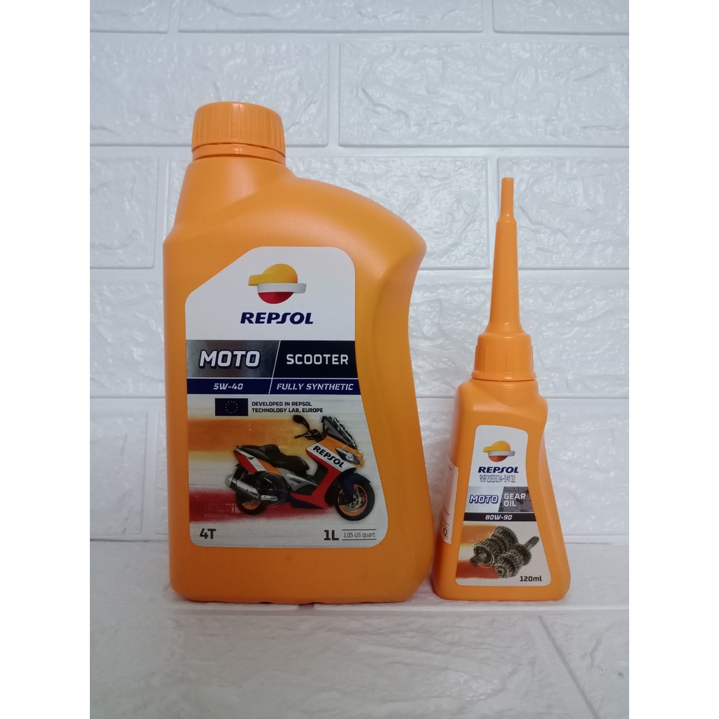 COMBO BẢO DƯỠNG XE TAY GA CAO CẤP NHỚT REPSOL MOTO SCOOTER 4T 5W40 FULLY SYNTHETIC