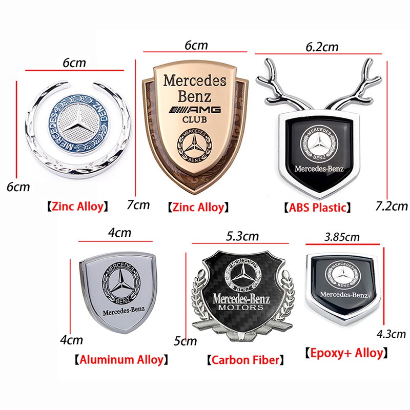 Logo dán trang trí xe Mercedes Benz