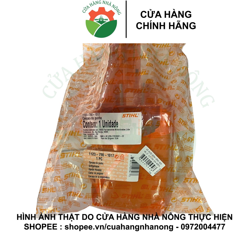 Vỏ đuôi bình xăng zin máy cưa STIHL MS 210/230/250 - Phụ tùng STIHL chính hãng