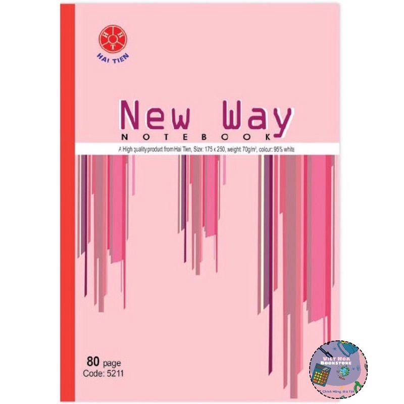 Vở Kẻ Ngang B5 NewWay Hải Tiến 80/120/200 Trang