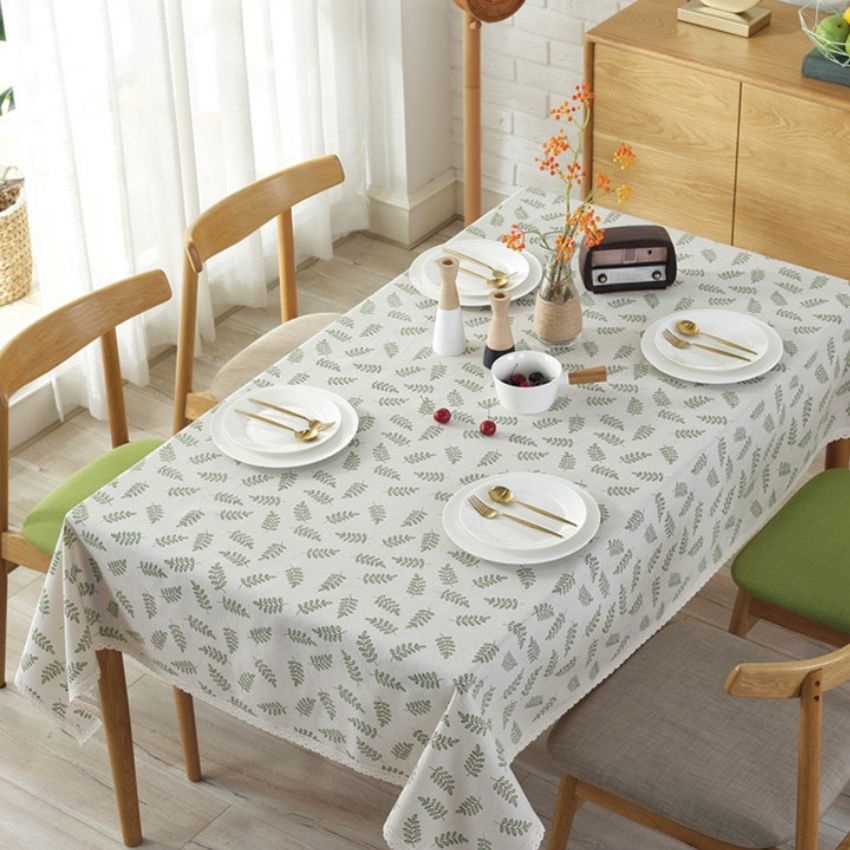 [HCM-nhiều mẫu] Khăn trải bàn vải bố canvas họa tiết sọc caro,hoa vinatge decor bàn ăn,bàn học,phông nền chụp hình,pinic