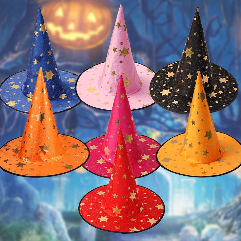 Áo choàng phù thủy kèm nón hóa trang halloween cho bé
