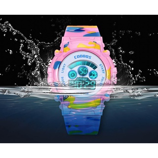 Đồng hồ đeo tay kỹ thuật số đa năng có đèn led dạ quang chống rơi chống thấm nước dễ thương c 6