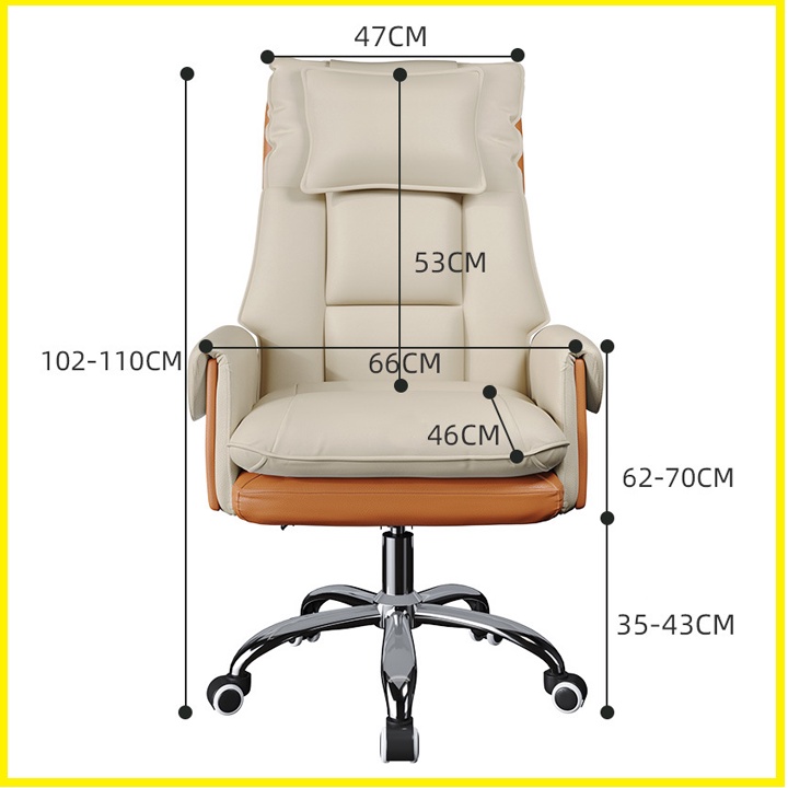 Ghế Boss Bọc Da Cao Cấp - Ghế Xoay Văn Phòng Có Gác Chân Ngả Lưng 135 Độ