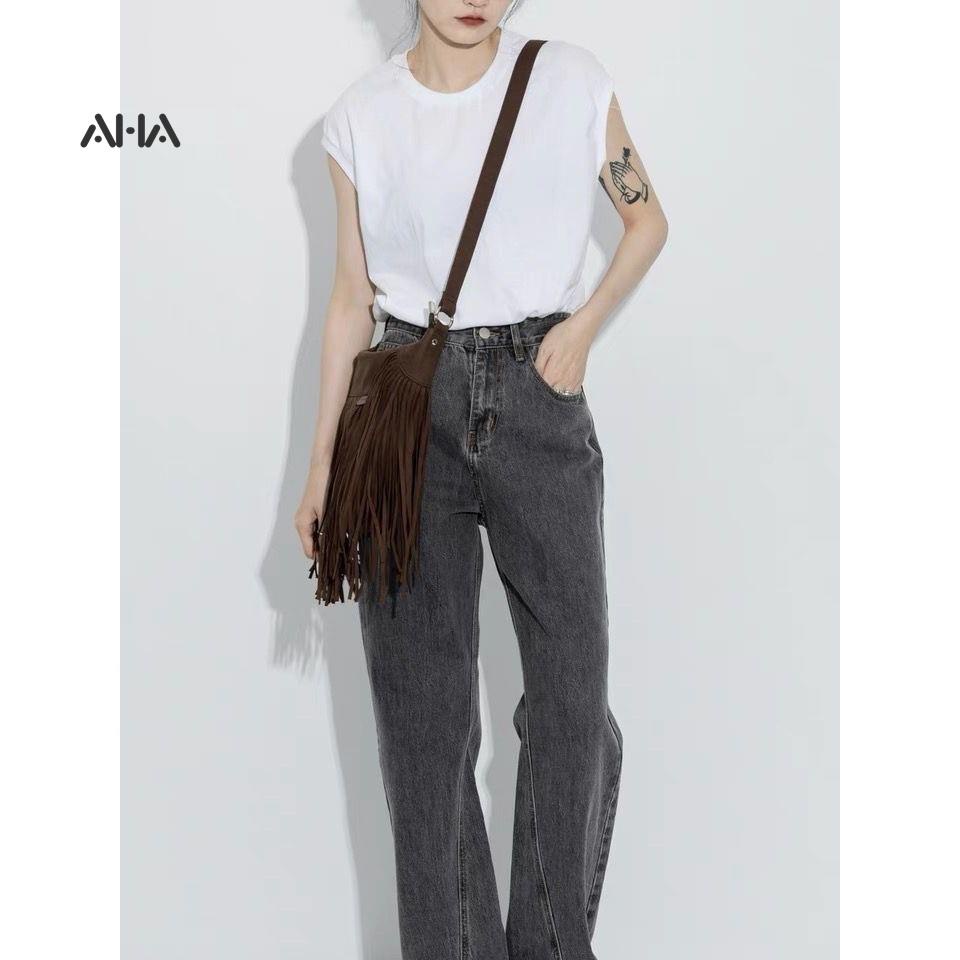 Túi xách AHA Official thời trang tua rua