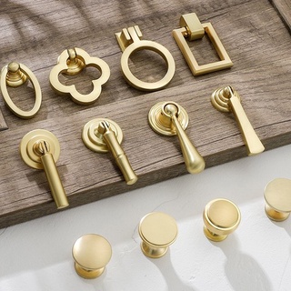 Tủ vàng Kéo Hợp kim kẽm rắn Tủ bếp Một lỗ cho bàn cạnh giường Xử lý Ngăn kéo Núm vặn Đồ nội thất Xử lý Phần cứng