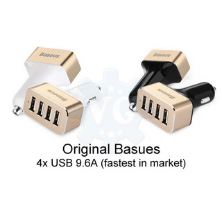 Củ sạc trên xe hơi 4 cổng hiệu Baseus - 9.6A - 4USB-BASEUS