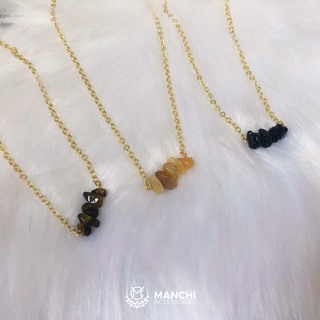 Vòng cổ dây chuyền đá handmade