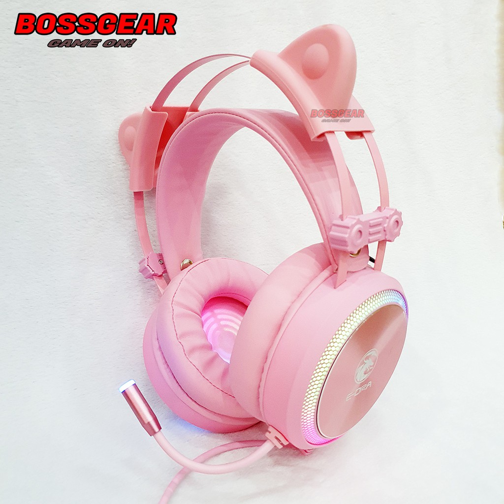 Tai nghe Gaming E-Dra EH412 Pink ( Màu hồng, âm thanh vòm 7.1, LED RGB, Vành tai lớn) | BigBuy360 - bigbuy360.vn