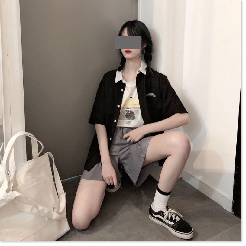 Áo sơ mi nam nữ tay dài kiểu học sinh,(Onesize dưới 65Kg), phong cách Hàn Quốc, áo khoác sơ mi nam nữ thời trang trẻ, mẫ | BigBuy360 - bigbuy360.vn