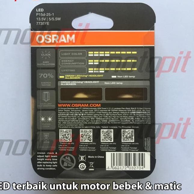 Đèn Pha Led Vàng Osram T19 M5 K1 H6 2700k Cho Xe Mô Tô