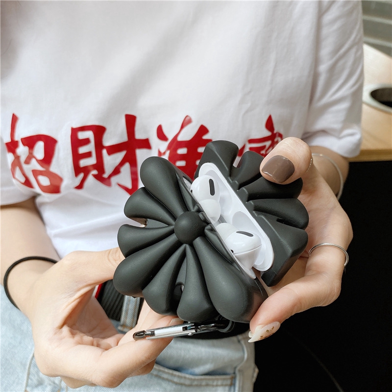 Vỏ Bảo Vệ Hộp Đựng Tai Nghe Airpods 1 / 2 / 3 Hình Chrome Hearts Độc Đáo