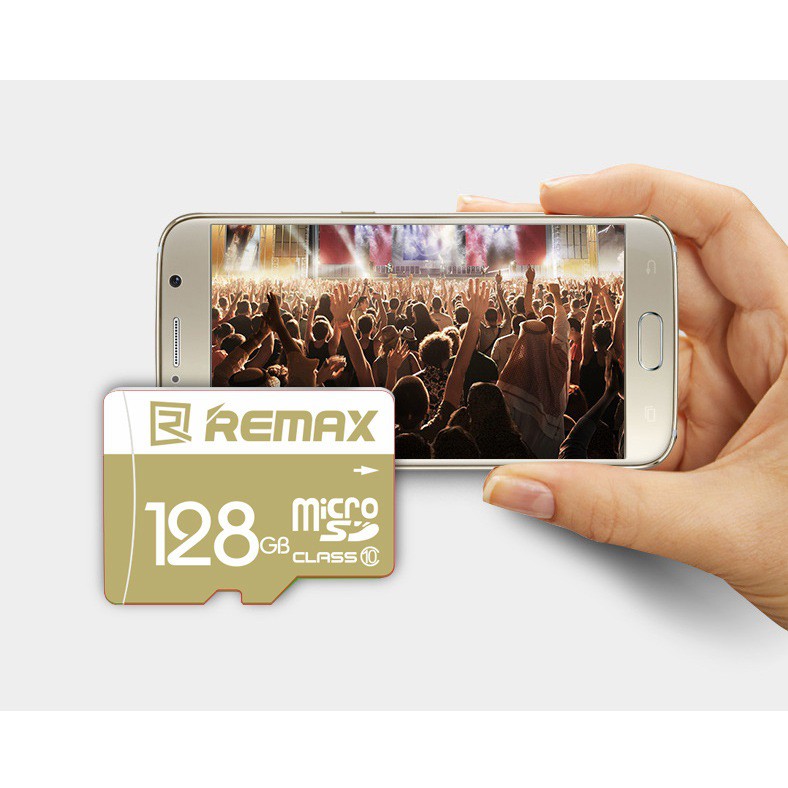 Thẻ nhớ microSDXC Remax 64GB Class 10 U3 (Vàng)