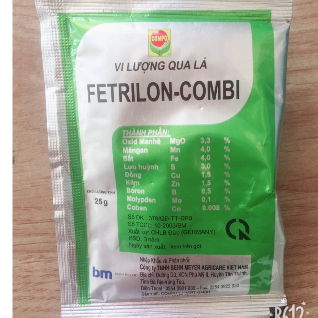 Phân bón vi lượng Fertrilon Combi của Behn Meyer (Đức) gói to 25 gam