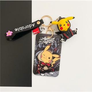 Case pokemon đựng card, thẻ atm, thẻ nhân viên, cccd kèm móc khóa, dây đeo thẻ
