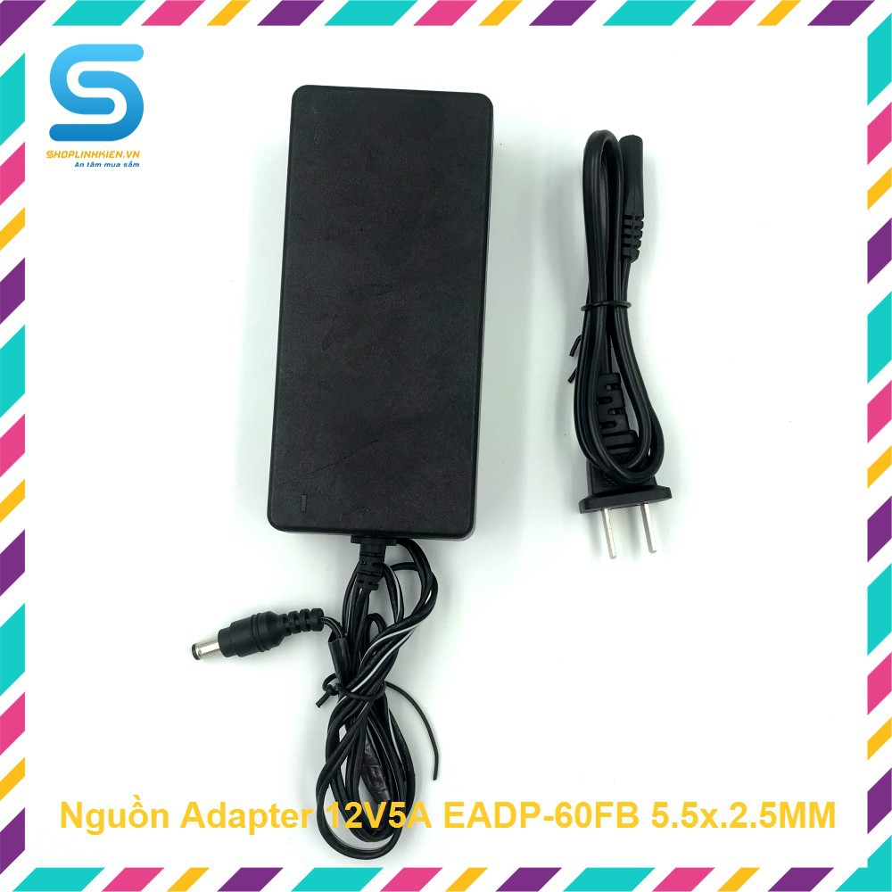 12V 5A Nguồn Adapter 12V5A 5.5x2.1MM 12V-5A