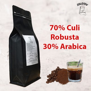 Cà phê 70% hạt Culi Robusta và 30% hạt Arabica rang mộc pha phin pha máy - SoloTov Coffee