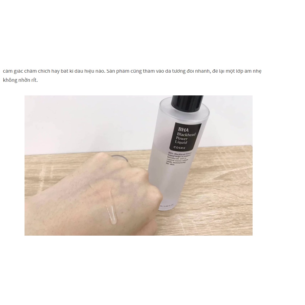 Tẩy tế bào chết hóa học COSRX BHA Blackhead Power Liquid 100ML | BigBuy360 - bigbuy360.vn