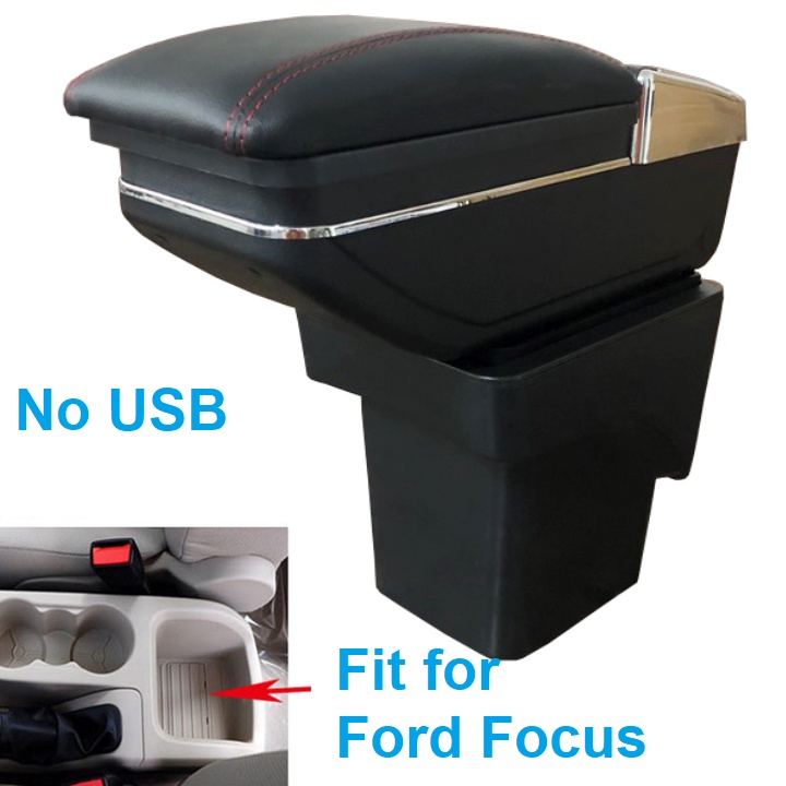 Hộp tỳ tay, đệm tỳ tay lắp cho xe ô tô Ford Focus, Armrest box Ford Focus