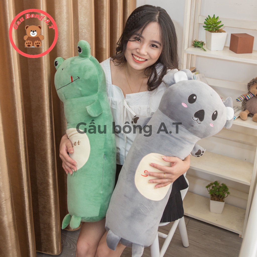 Gấu Bông, Thú Nhồi Bông, Gối Ôm Mặt Thú đáng yêu, siêu mềm mại vải miniso co giãn 4 chiều