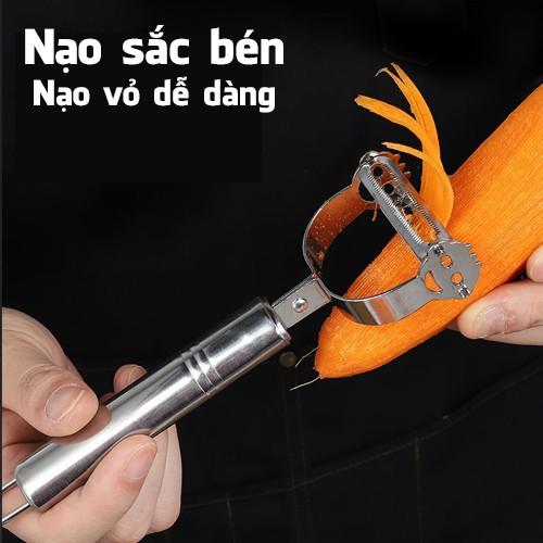 Nạo Rau Củ Hoa Quả Inox Đa Năng, Đồ Dùng Dụng Cụ Vật Dụng Nhà Bếp Thông Minh Độc Đáo Tiện Ích Giá Rẻ Bền Đẹp TT Shop