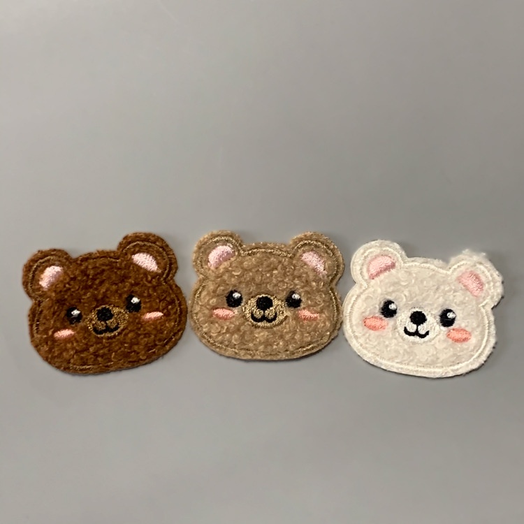 Zanmo sticker ủi thêu - miếng vá thêu dán quần áo gấu đáng yêu