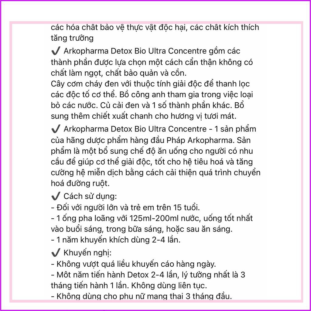 Thải độc cơ thể Arkopharma Detox bio liệu trình 30 ống nội địa Pháp | BigBuy360 - bigbuy360.vn