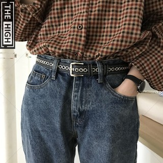 Thắt lưng nữ The High, thắt lưng hot đục nhiều lỗ, chất da PU trơn đẹp mềm mại, 3 màu