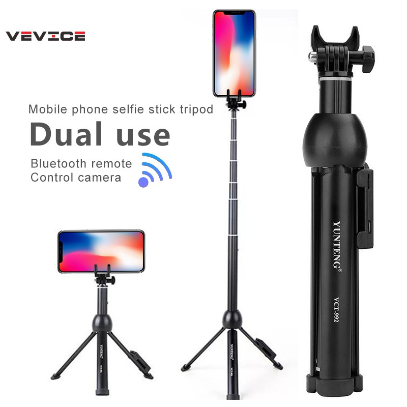 Gậy selfie kết nối Bluetooth điều khiển từ xa xoay 360 độ cho Android iOS | BigBuy360 - bigbuy360.vn