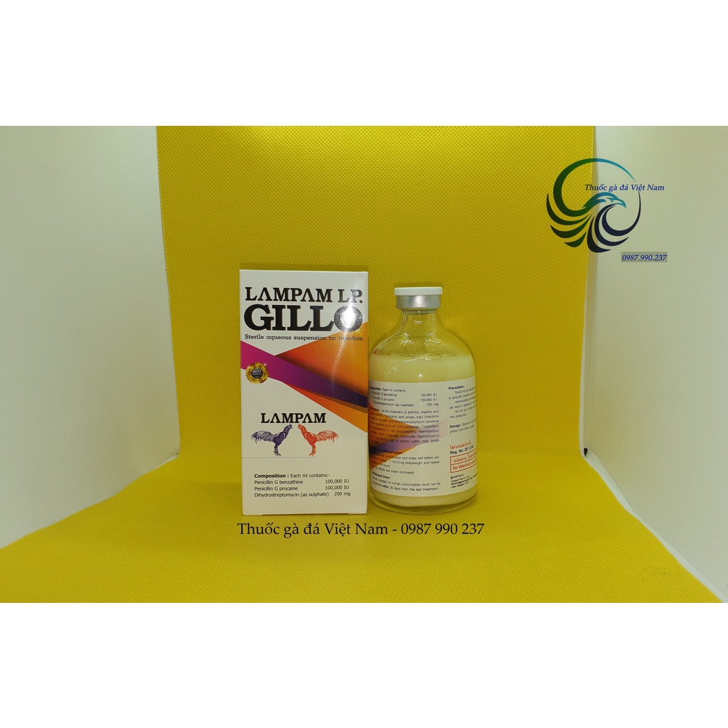 Gillo Lampam 1000ml phòng bệnh cho chiến kê