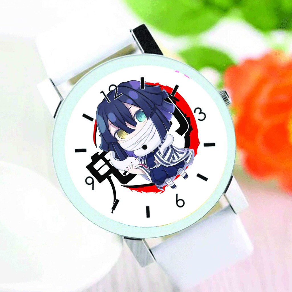 Đồng hồ đeo tay nam nữ in hình KIMETSU NO YAIBA Thanh Gươm Diệt Quỷ anime chibi thời trang dễ thương độc đáo M2