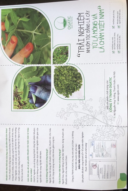 Bột Lá Nhuộm Tóc Orgatic