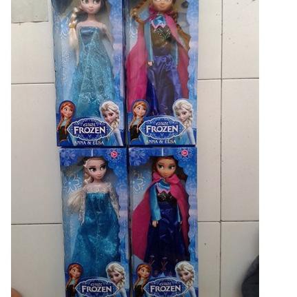 Bộ Đồ Chơi Búp Bê Barbie Anna & Elsa Trong Phim Frozen 5.5