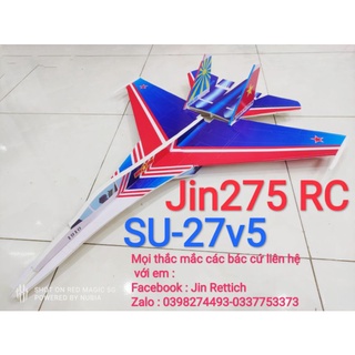 ❤️ Siêu Sale ♥️ Bộ vỏ kit máy bay Su-27 V5 Flat sải 74 cm