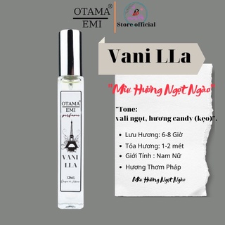 Tinh dầu nước hoa vani lla, hương vani ngọt ngào, gợi cảm 12ml - dạng xịt tiện lợi