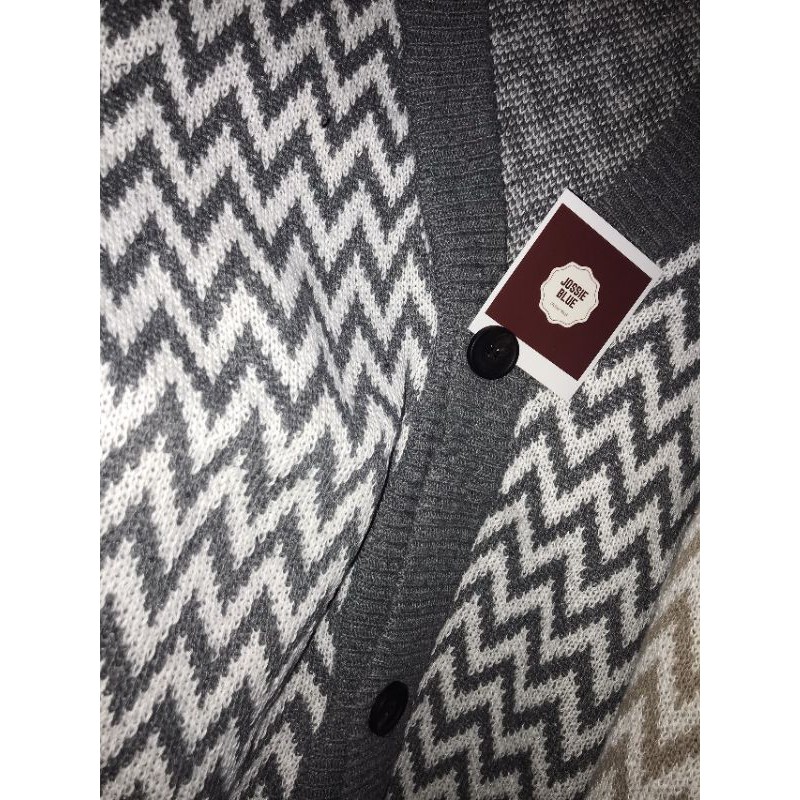 [ HÀNG ORDER ] Áo khoác Cardigan nam hoạ tiết sọc zigzag style Hàn Quốc | BigBuy360 - bigbuy360.vn