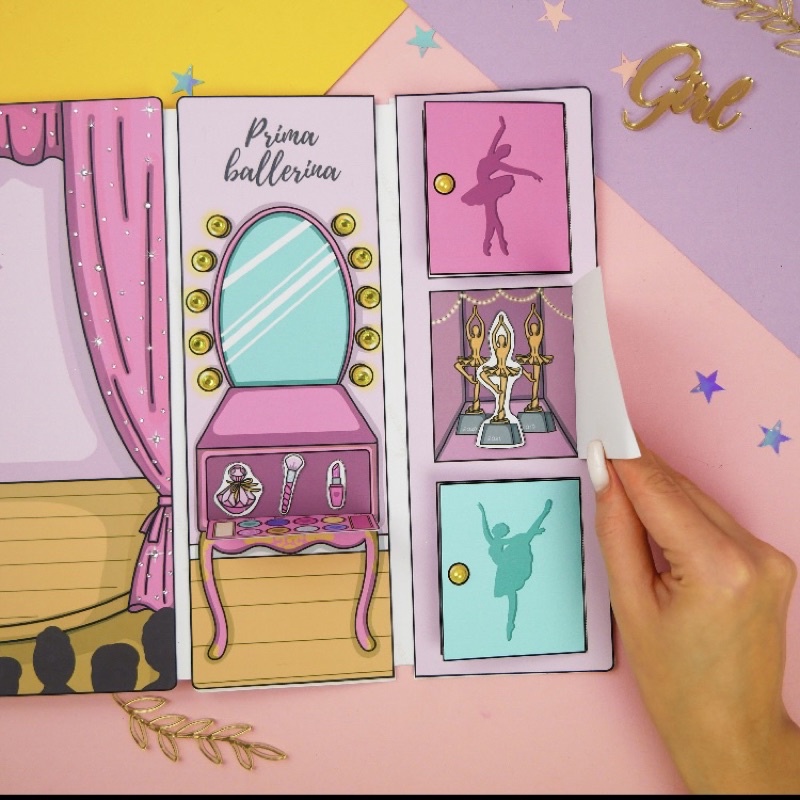 BÚP BÊ GIẤY SÀN DIỄN BALÊ