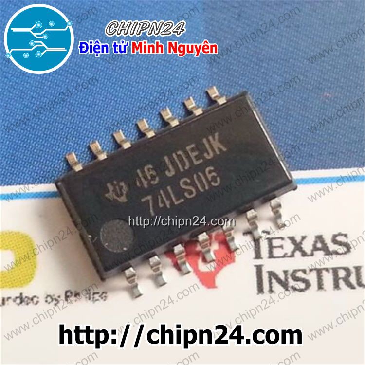 [1 CON] (SOP) IC Dán 74LS06 SOP-14 (SMD) (LS06 SN74LS06DR 7406)