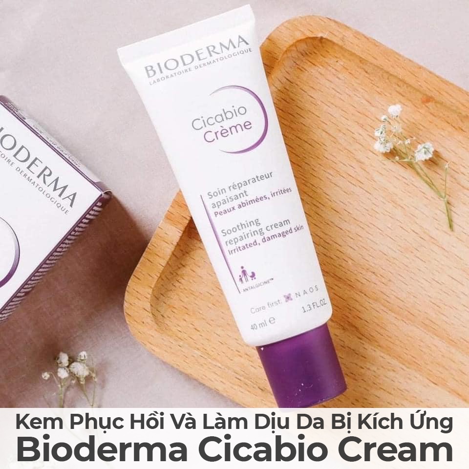 Kem Phục Hồi Da Bioderma Cicabio Cream 40ml Kem Dương Ẩm Tái Tạo Da Bioderma