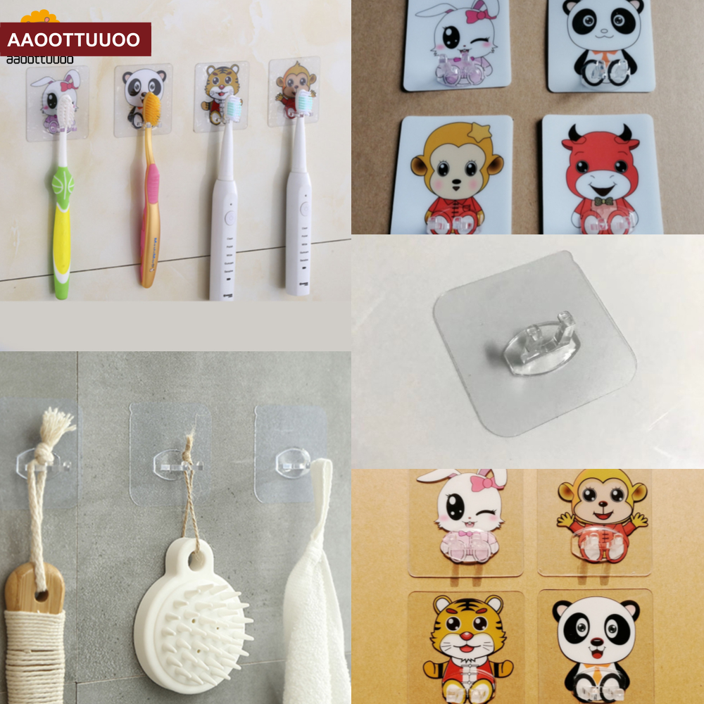 Giá Treo Bàn Chải Đánh Răng Gắn Tường Hình Động Vật Dễ Thương