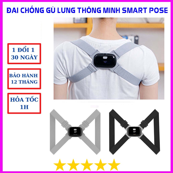 Đai chống gù lưng nam nữ trẻ em rung thông minh-chống gù lưng trẻ em loại cao cấp, Hàng chính hãng công nghệ Nhật Bản